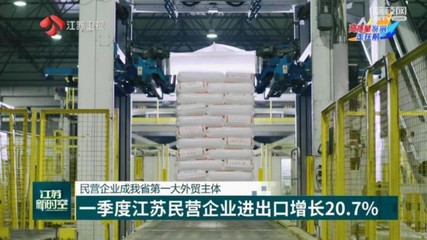 一季度江蘇民營企業(yè)進出口增長20.7%